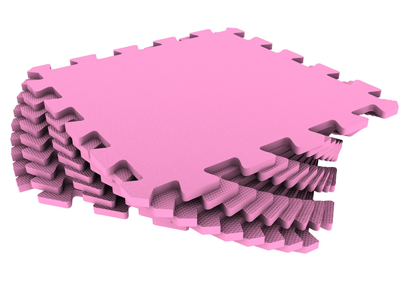 Мягкий пол универсальный 33x33(см) розовый , 1(м2)