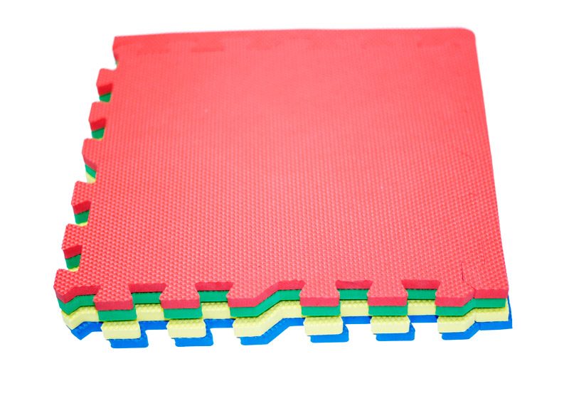 Мягкий пол для детских комнат 30x30 см (жёлтый), (9 шт в упаковке,в каждом листе 2 кромки 1м2 )